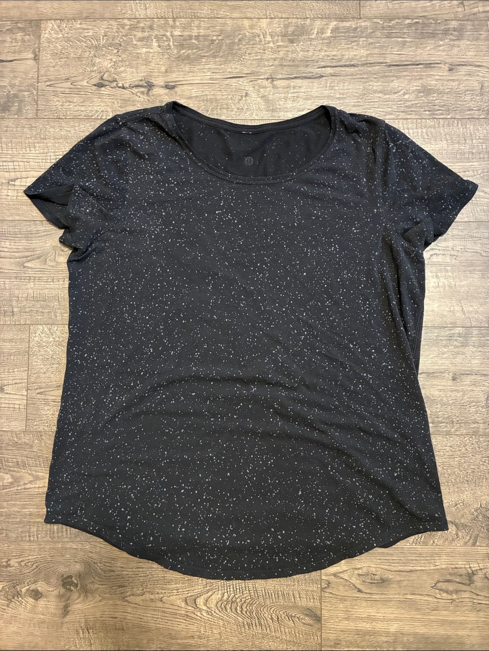 Lululemon Love Crew T-Shirt - Color: Splatter Black - Sz: 8 or 10… See Photos